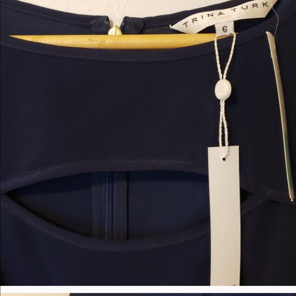Trina Turk dress Navy - Picture 2 of 5